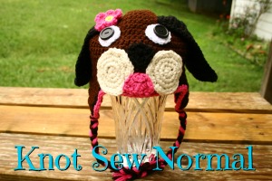 Puppy Dog Crochet Hat by Knot Sew Normal