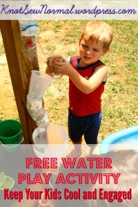 Fun Water Play - How to keep your kids entertained and cool for free.  - Knot Sew Normal