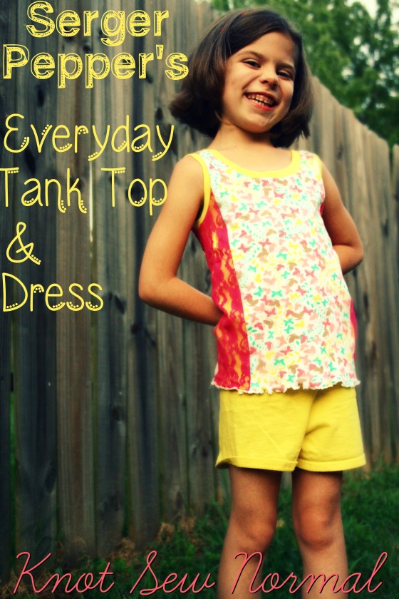 Serger Pepper Everyday Tank Top and Dress - Sewn by Knot Sew Normal