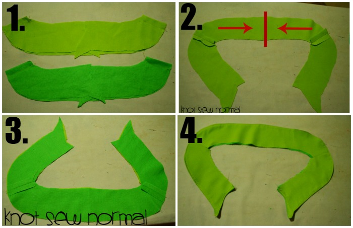 31 Days of Halloween at Get Your Crap Together. How to make a woven Peter Pan Tunic with facings by Knot Sew Normal